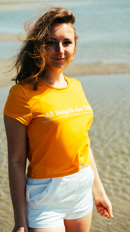 'Statement' Crop Top - Orange