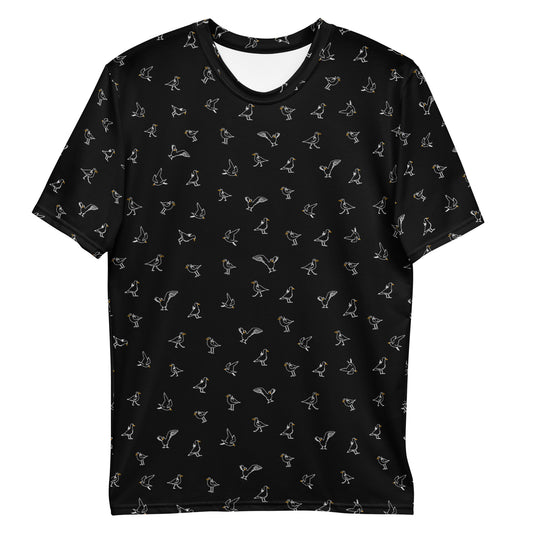 Men's T-Shirt - Black with pattern