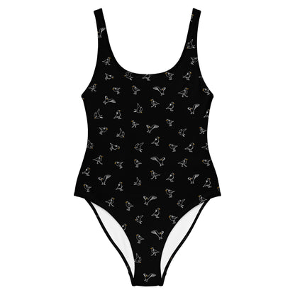 Swimsuit - Black with pattern