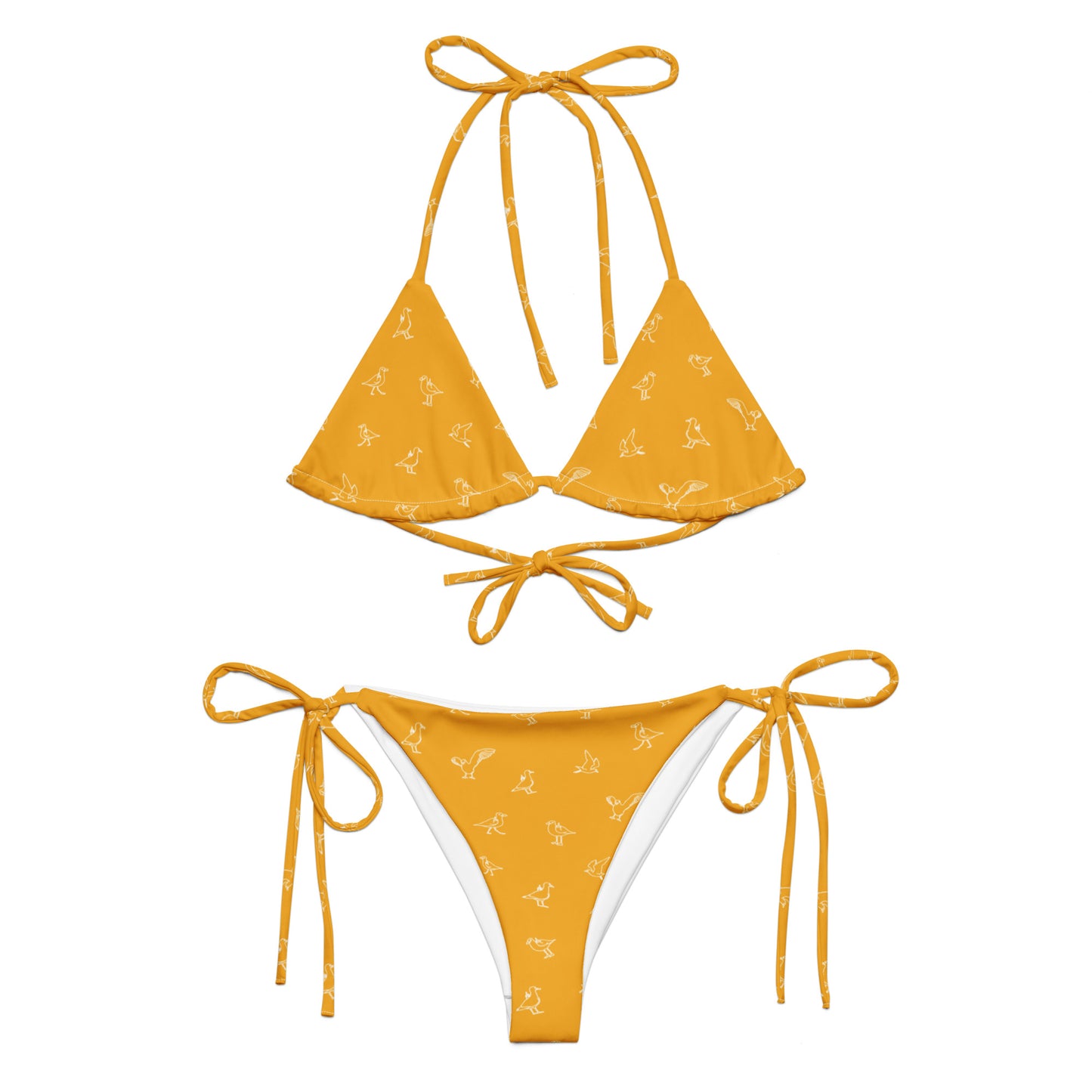 Bikini - Orange with pattern