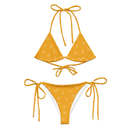 Bikini - Orange with pattern