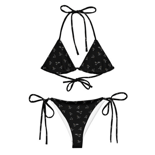 Bikini - Black with pattern