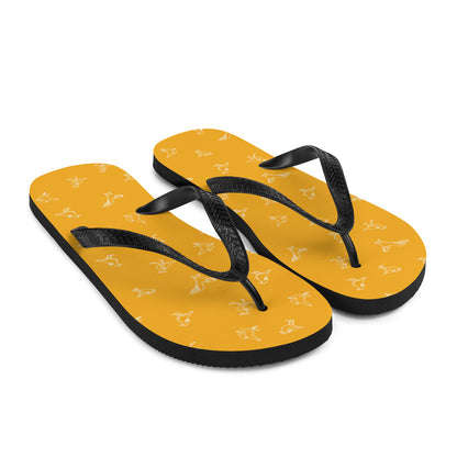 Flip-Flops - Orange & Black