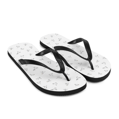 Flip-Flops - White & Black